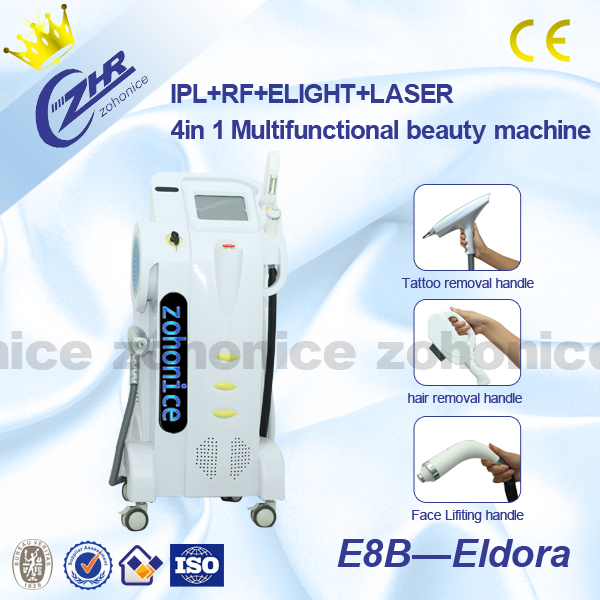 Multifunktions-E-Licht 4in1 IPL-Rf Laser-System für Haar-Abbau/Haut-Verjüngung