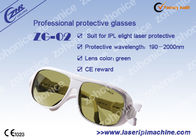 Professionelle kundenspezifische gelbe Yag Lasersicherheits-Gläser 190nm