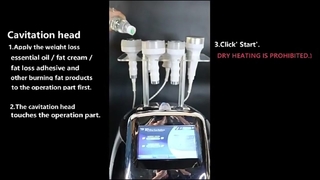 6 in 1 750 Hz 120 W Kavitations-Körperschlankheitsmaschine