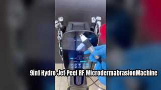 9-in-1-Hydro-Co2-Blase-Sauerstoff-Jet-Peeling-Hautverjüngungs-RF-Mikrodermabrasionsgerät