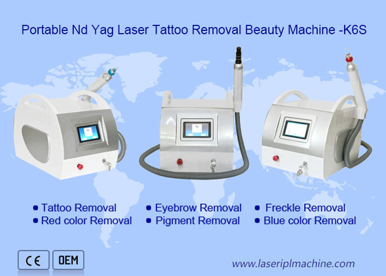 Mini tragbare Tätowierungsmaschine Nd Yag Q Switched Laser für Schönheitssalons