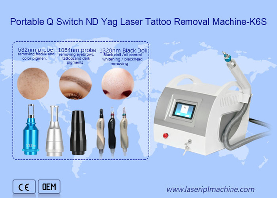 Q Switch Nd Yag Laser Tattoo Entfernung Ausrüstung 1320nm Pigment Flecken Entfernung