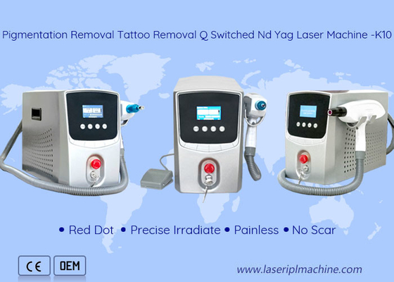 Hautpflege-Tätowierungs-Radiergummi-Maschinen-Pigment-Abbau tragbarer Yag Laser