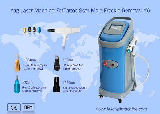 Berufs-Abbau-Ausrüstung Q der Tätowierungs-6hz schaltete Yag Laser-IPL-Schönheits-Maschine
