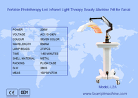 Tragbare Phototherapie Pdt-Schönheits-Maschine führte das helle Infrarotgesichtsanheben