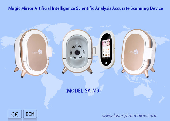 Tragbarer Ai 20 Million magischer UVspiegel des Gesichtsbehandlungs-Scanner-Haut-Analysator-3d