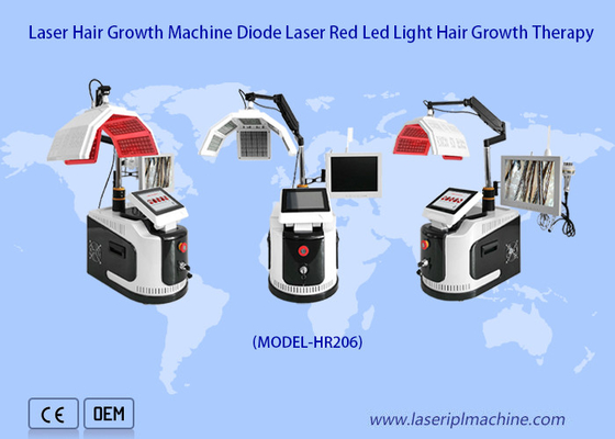 650 Nm Diodenlaser-Haarwuchsmaschine Niedrigstufene Haartherapie-Analysator
