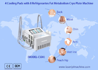 Ems-Fett verringern Cryo-Platten-Maschine mit 4 abkühlenden Auflagen