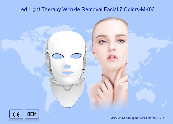 7 Farbliche LED Pdt Gesichtsfaltenentfernung Lichttherapie Maske Zuhause