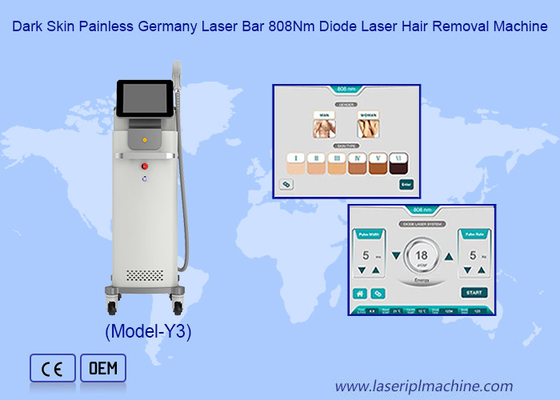 Für alle Hauttypen Schmerzlose 1064 755 808nm Diodenlaser-Haarentfernung