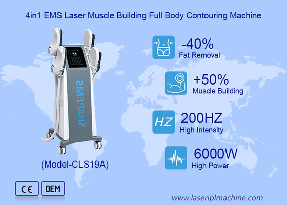 Muskelaufbau Hi Emt-Maschine Hochintensitätspulsierte elektromagnetische Funktionen