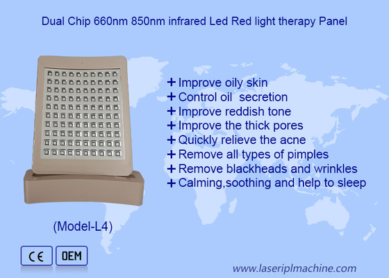 PDT-LED-Rot-LED-Therapie-Lichtplatte aus PC-Flammhemmendem Material