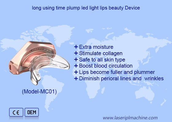 Wiederaufladbare LED-Licht Lippentherapie Silizium-Lippenpflege Reduzieren Lippen Linien Gerät