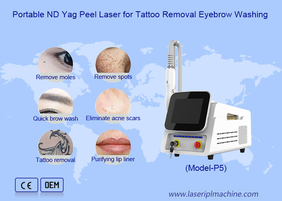 Portable 3 Wellenlänge Picosecond Nd Yag Laser für Pigmententfernung Tattoo Entfernung