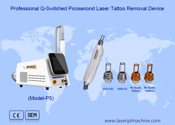 Picosecond Nd Yag Laser Maschine für die Entfernung von Sommersprossen Augenbrauenentfernung