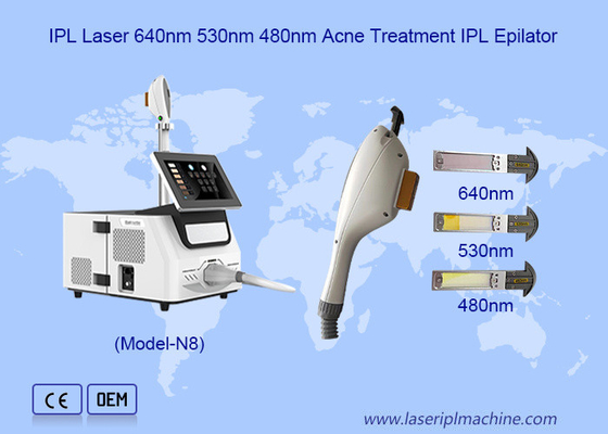IPL Kristallwirksame schmerzfreie IPL Laserhaarentfernung Hautverjüngungsgerät