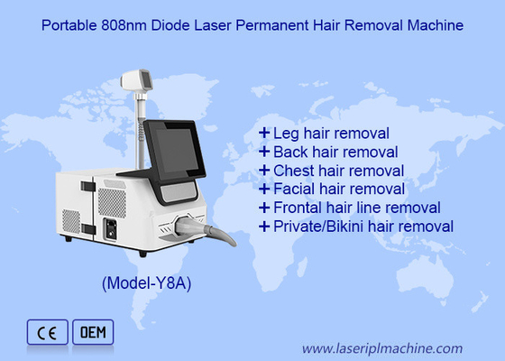 Desktop 808nm 810nm Diodenlasermaschine Hautbleichung Körperhaarentfernung