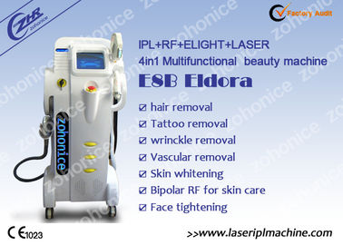 1Hz - 5HZ Vertikale 3 IN 1 E-Licht + IPL- + Nd-YAG Haarabbaumaschine für Schönheitssalon