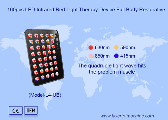 160pcs LED Gesichtsverjüngung Hautbleichung LED Infrarot-Rotlicht-Therapie Gerät