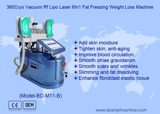 360 Cryo Vakuum RF Lipo Laser 6 in 1 Fettfrieren Gewichtsverlust Körper Abnehmen Maschine