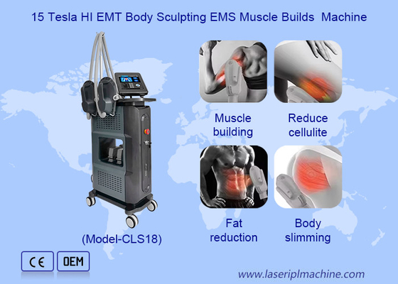 15 Tesla Hi Emt Maschine Ems Muskel-Stimulator Körper Abnehmen Fett reduzieren