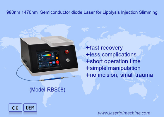 980nm 1470nm Halbleiterdiodenlaser zur Lipolyse-Injektion