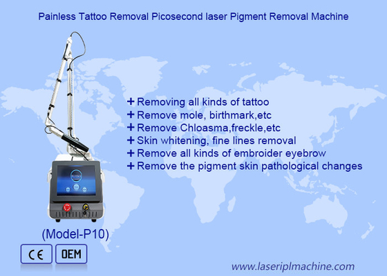Schmerzlose Tätowierungsentfernung Picosecond Laser Pigmententfernung Schönheitsmaschine
