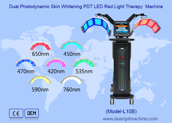 Doppelfotodynamische PDT-LED-Rotlichttherapie-Maschine zur Hautbleichung