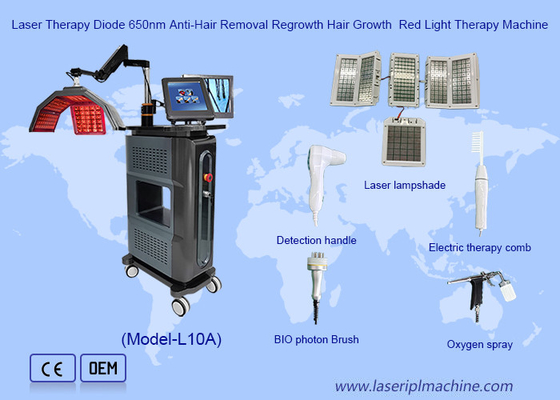 Lasertherapie Rotlichttherapie-Maschine Diode 650nm Anti-Haarentfernung Wiederaufwuchs Haarwachstum