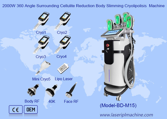 2000W 360 Winkel Umgebung Cellulite Reduktion Körper Schlankung Cryolipolisis Maschine