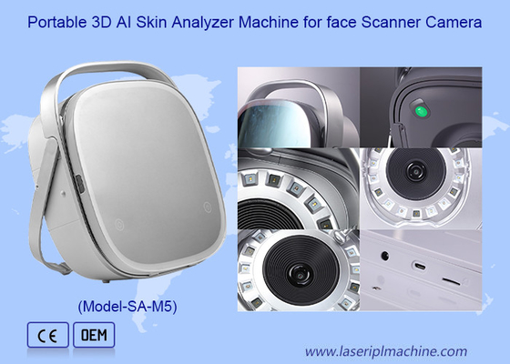 Tragbare 3D-KI-Hautanalysator für Gesichtsscanner-Kamera