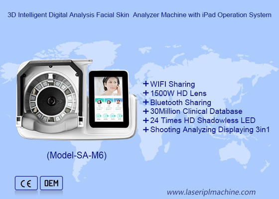 3D-intelligente digitale Analyse Gesichtshaut-Analysator-Maschine mit iPad-Betriebssystem