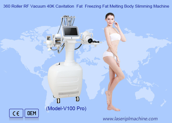 360-Roller-Fettfriermaschine RF-Vakuum 40K-Kavitations-Velashaping-Schlankheitsmaschine
