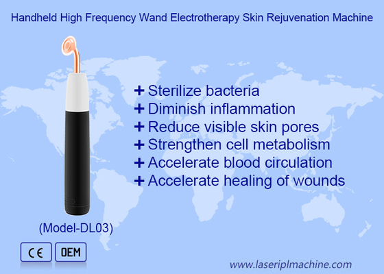 Handheld Hautverjüngung Elektrotherapie Hochfrequenz-Stab Argon-Maschine
