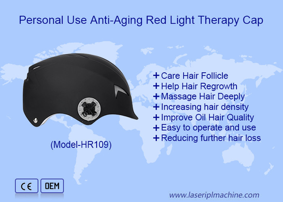 Für den persönlichen Gebrauch Anti-Aging-Rotlichttherapie Laser-Haar-Wiederaufwuchs-Kappe