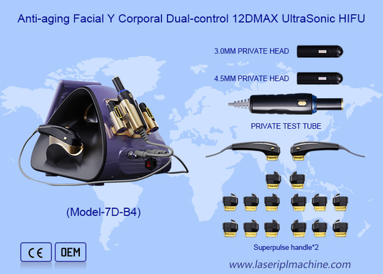 Gesichts- und Körperhautverstärkung Radar-Schnitzerei Anti-Aging Dual Control 12DMax Hifu-Maschine