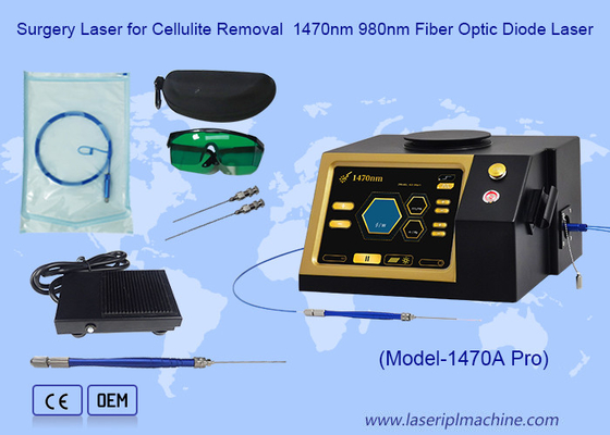 Entfernung von Krampfadern Behandlung von Hämorrhoiden 980 1470nm Chirurgische Diodenlaser-Fettsaugmaschine