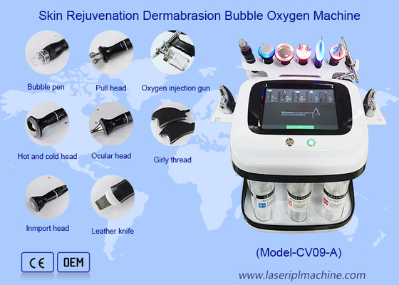 Hautverjüngung Mikrodermabrasion Blasen Sauerstoff Rf Hydro Aqua Peeling Maschine