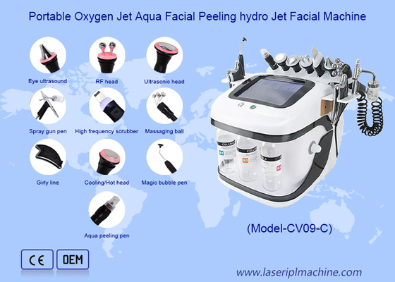 Gesichtspflege Aqua Peel RF Sauerstoffstrahl Hydro Mikrodermabrasion Maschine für die Tiefenreinigung