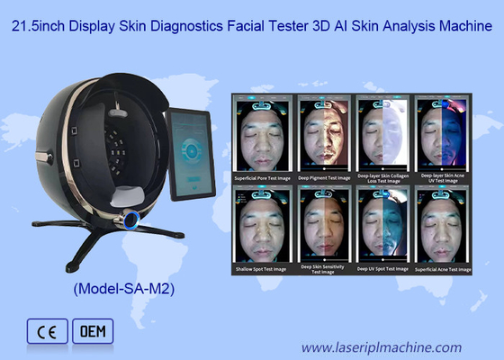 21.5-Zoll-Display Hautdiagnostik Gesichts-Tester 3D KI Hautanalyse-Maschine