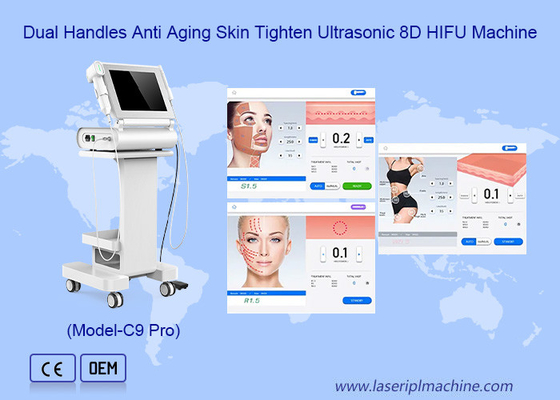 8Kartuschen Ultraschall für Anti-Aging Haut Straffen Faltenentfernung 8DHifu Maschine