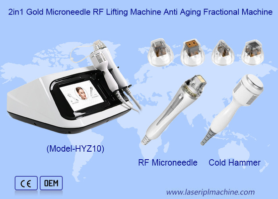 2in1 Gold Mikroneadle RF Lifting Machine Anti-Aging Fraktionsmaschine