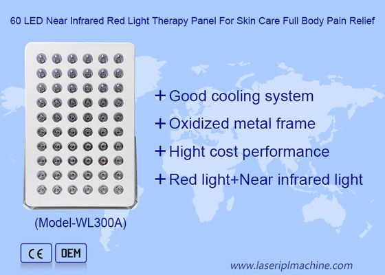 630nm 660nm 810nm 830nm 850nm Rot Nah-Infrarot 300W LED-Lichttherapie-Panel