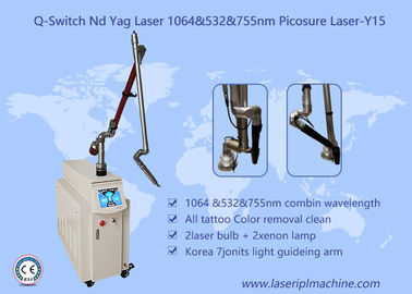 Q Schalter ND YAG Fleckenentfernung Pigmententfernung Picosekunden Laser Tattoo Entfernung