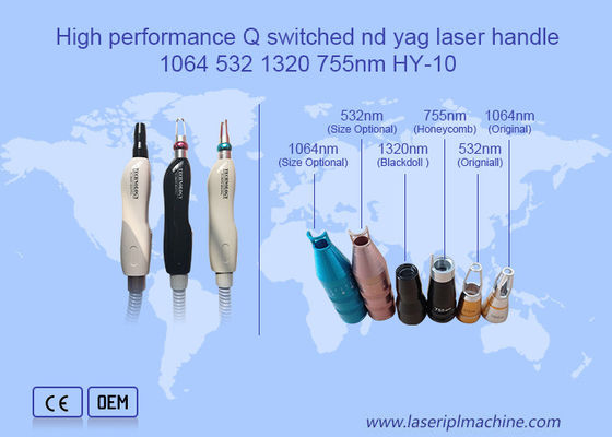 1064 532 1320 755nm Hautverjüngung Q Wechselnd Nd Yag Lasergriff