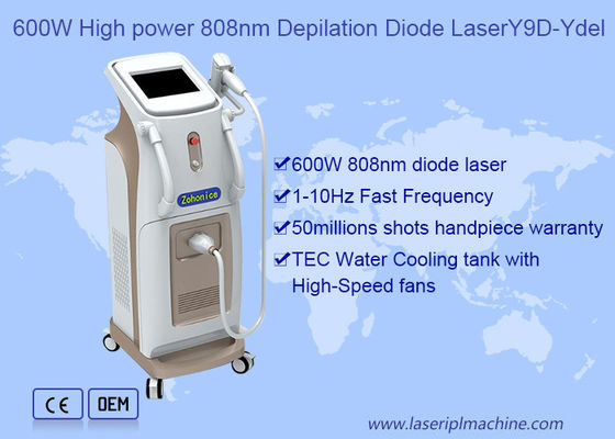 Laser-Haar-Abbau-Maschine der Dioden-600w mit Deutschland-Stangen der hohen Leistung