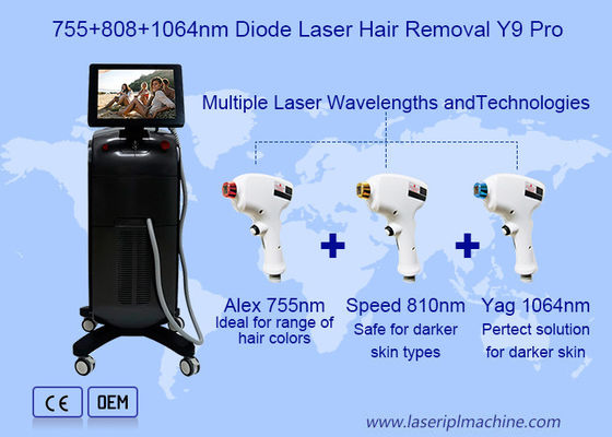 Mikrofon-Kanal 4d 755 808 1064nm Diodenlaser-Haarentfernung Maschine