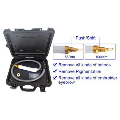 Trolley Case 1064nm 532nm 1320nm Q Switch Nd Yag Laser Tattoo Entfernung Maschine