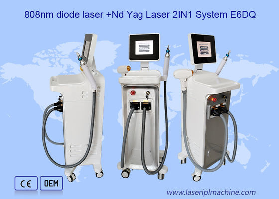 2 In 1 808nm Diodenlaser plus Pico Q Schaltmaschine für Nd Yag Laser