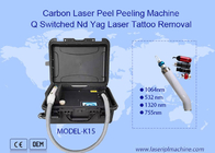 532nm 1064nm 1320nm Q Laser-Tätowierungs-Abbau-Maschine Schalter-Nd-Yag